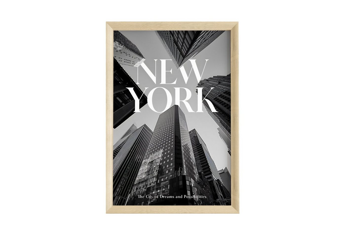 JUSTGOODMOOD Poster Premium ® New York Poster · Wolkenkratzer · ohne Rahmen, Poster in verschiedenen Größen verfügbar von JUSTGOODMOOD