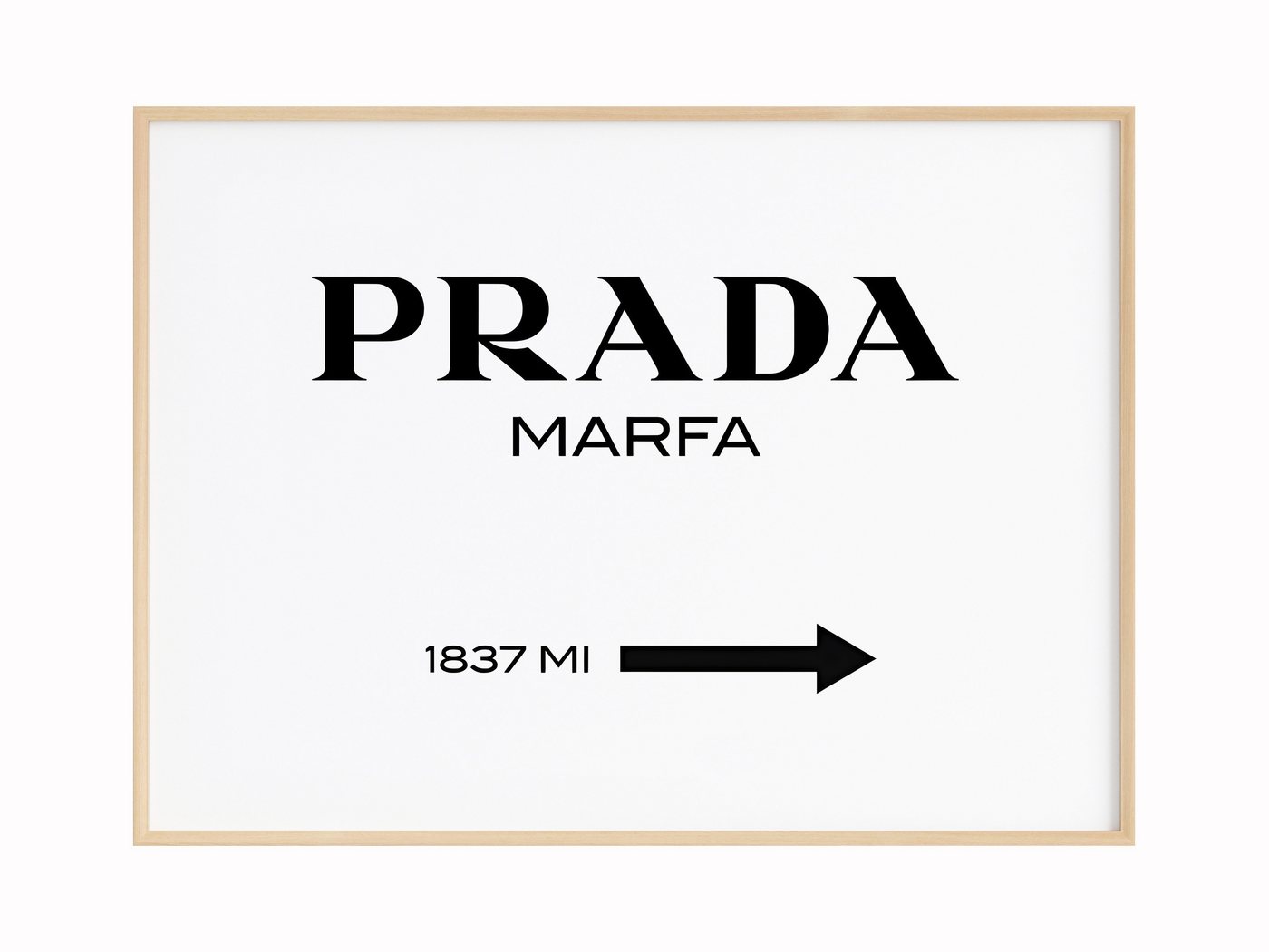 JUSTGOODMOOD Poster Premium ® Prada Marfa Poster · ohne Rahmen, (1 St), Poster in verschiedenen Größen verfügbar von JUSTGOODMOOD
