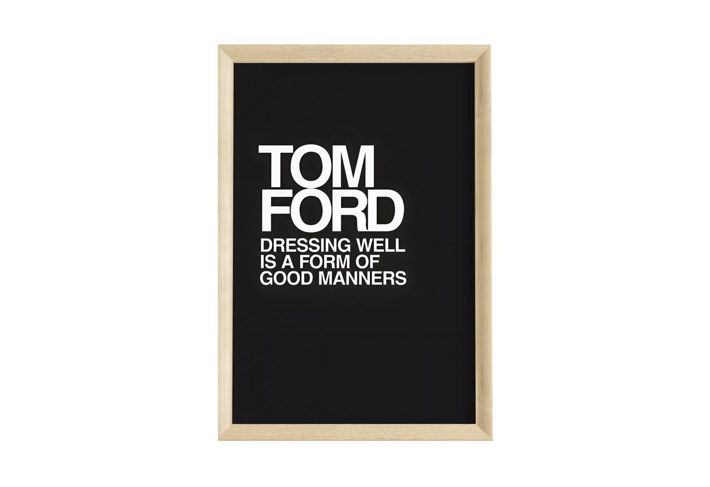 JUSTGOODMOOD Poster Premium ® Tom Ford Poster · ohne Rahmen, Poster in verschiedenen Größen verfügbar von JUSTGOODMOOD