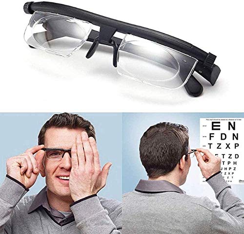 JWCN Fokus Einstellbare Linse Lesung Myopie Brille Männer Frauen Variable Sehkraft Brille Korrektur Binokular Fokus Einstellbare Linse Lesung Uptodate von JWCN