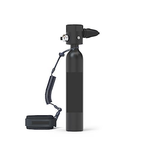 JXIYUO Tauchflasche, 0,5 l, tragbare Tauchflasche, Tauchschnorchel, Mini-Unterwasserflasche, Tauchausrüstung, professionelle Luftflasche, Tauchausrüstung, sanfteres Atmen (Farbe: Mini-Tank B, Größe: von JXIYUO
