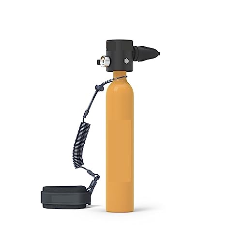 JXIYUO Tauchflasche, 0,5 l, tragbare Tauchflasche, Tauchschnorchel, Mini-Unterwasserflasche, Tauchausrüstung, professionelle Luftflasche, Tauchausrüstung, sanfteres Atmen (Farbe: Mini-Tank O, Größe: von JXIYUO