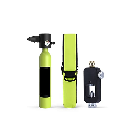 JXIYUO Tauchflasche Mini-Tauchausrüstung Tank Tauchflasche Sauerstoffflasche Schnorchelset mit Adapter Sanfter atmen (Farbe: A, Größe: Tauchausrüstung G) von JXIYUO