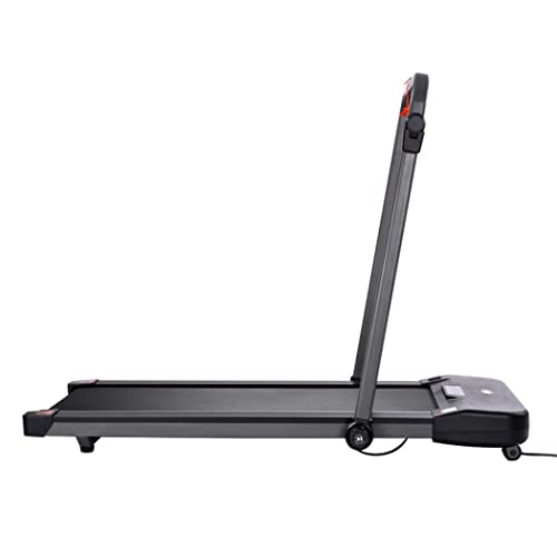 Smart Walking Running Machine,2 in 1 Folding Treadmill,with Widened Shock Absorption Running Belt,LED Display&Remote Control&Ipad Holder,for Home/Office Gym von JYCCH