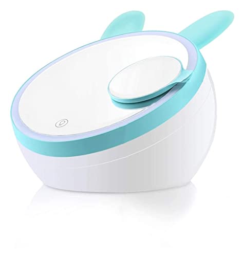JZFOACHR LED -Make -up -Spiegel Make -up -Spiegel -Waschtischspiegel am Ständer, einstellbare 360 ​​° -Rotationständer PortableConvenience Tabletop Spiegel von JZFOACHR