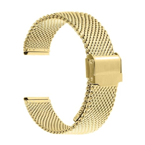 JZWCHQ 1,0 Mailanese Mesh Loop Edelstahl -Uhrenbandarmband 18 mm 20 mm 22 mm 24 mm Armband 3 mm Dicke Gurtbandbänder von JZWCHQ