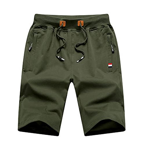 Herren Shorts - Baumwolle Kurze Sporthose, Sommer Freizeit Stretch Shorts mit Taschen von Jabidoos