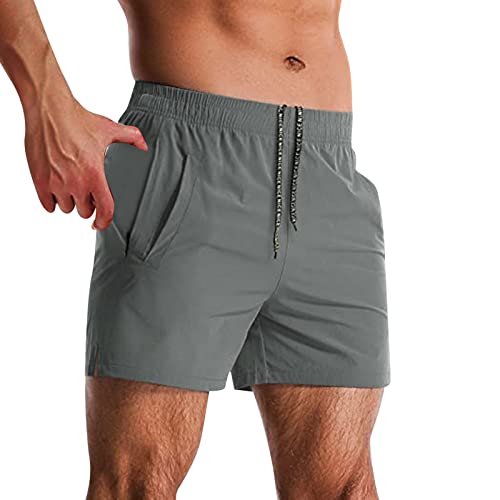 Running Shorts Herren, Leicht Locker Atmungsaktiv Tennishose Funktionsshorts Kordelzug Kurze Männer Sportshorts Sport Shorts Laufshorts Baumwolle Taschen Sommer Sporthose Trainingsshorts von Jabidoos