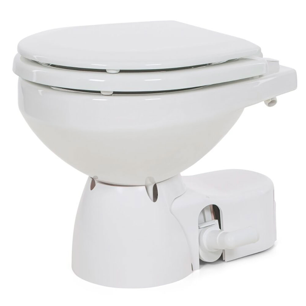 Jabsco Compact Quiet Flush E2 Sweet Toilet 10a 24v Silber 352 x 331 x 411 mm von Jabsco