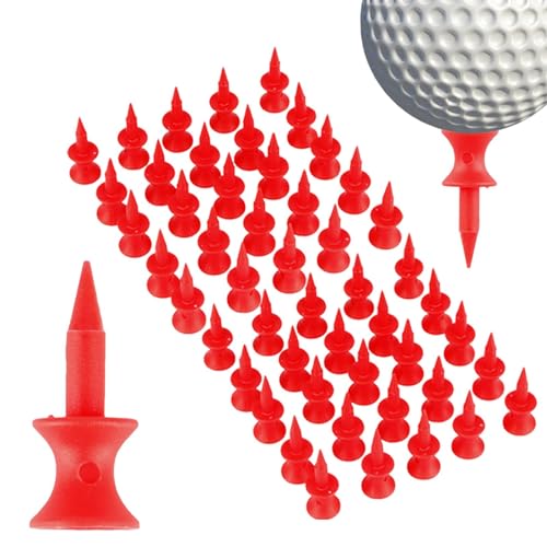 Jacekee Golf-Tee-Set, Kurze Golf-Tees | Tragbares Golf-Tee, doppellagig | 50/100 Stück Wiederverwendbare Golf-Tees, Golfzubehör und Ausrüstung für Golfplätze von Jacekee