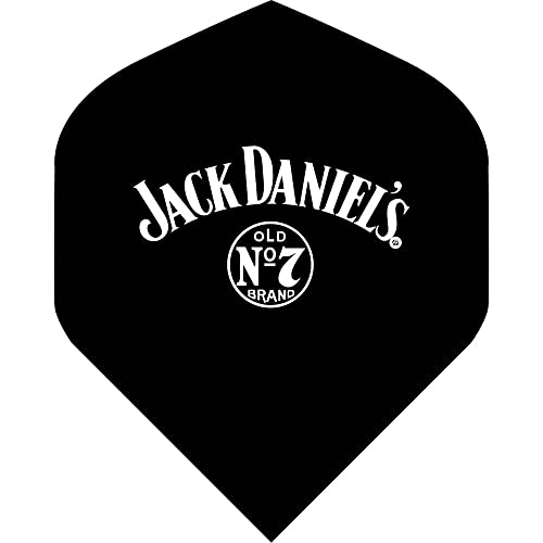 Jack Daniel Offiziell lizenzierte Marken-Dart-Flights | Standard Nr. 2 | Original Nr. 7 Logo (F3166) 1 Set mit 3 Stück von Jack Daniel's