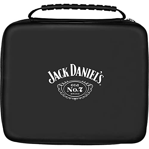Jack Daniel's Offiziell lizenzierte Strong Luxor EVA Darts Schutzhülle | Weiß (W368), Schwarz , Jack Daniel's Luxor Eva Dart-Etui, Schwarz von Jack Daniel's