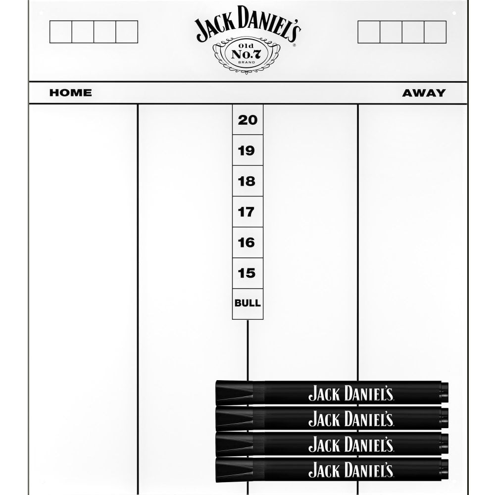 Jack Daniels Markerboard Schreibtafel, weiß, incl. Stifte von Jack Daniels