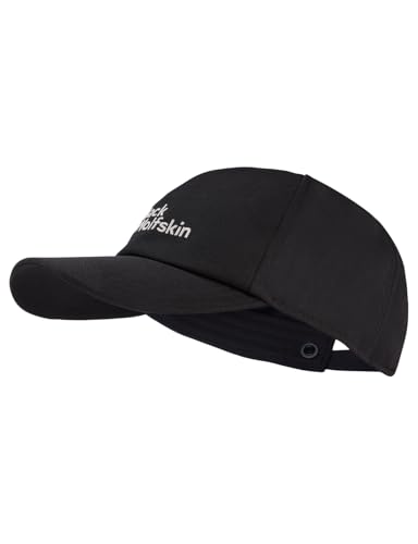 Jack Wolfskin Unisex Cap Baseballkappe, Schwarz, Einheitsgröße EU von Jack Wolfskin