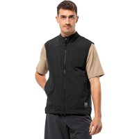 Jack Wolfskin Bike Commute Wind Vest Men Outdoor-Weste Herren S grey,black Phantom von Jack Wolfskin