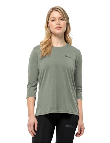 Jack Wolfskin Damen Crosstrail 3/4 W T-Shirt, Mint Leaf, S EU von Jack Wolfskin