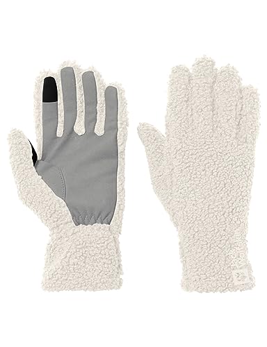 Jack Wolfskin Damen HIGH CURL Glove W Handschuh, Cotton White, L von Jack Wolfskin