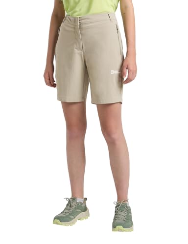 Jack Wolfskin Damen Hikeout Wander-Shorts, Stone, 40 EU von Jack Wolfskin