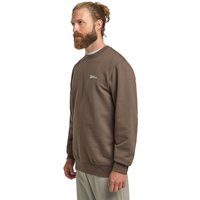 Jack Wolfskin Essential Crewneck Men Pullover aus Bio-Baumwolle Herren L brown cold coffee von Jack Wolfskin