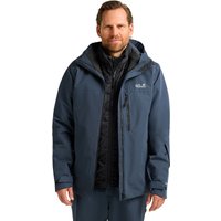 Jack Wolfskin Flowline 3in1 Jacket Men 3-in-1 Jacke Skijacke mit RECCO® Ortungssystem Herren S blue midnight sky von Jack Wolfskin