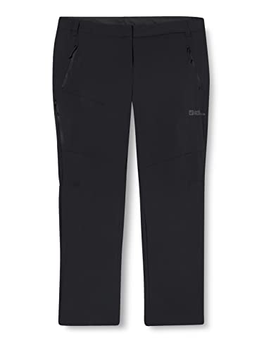 Jack Wolfskin Damen Glastal Pants Wanderhose, Schwarz, 38 EU von Jack Wolfskin