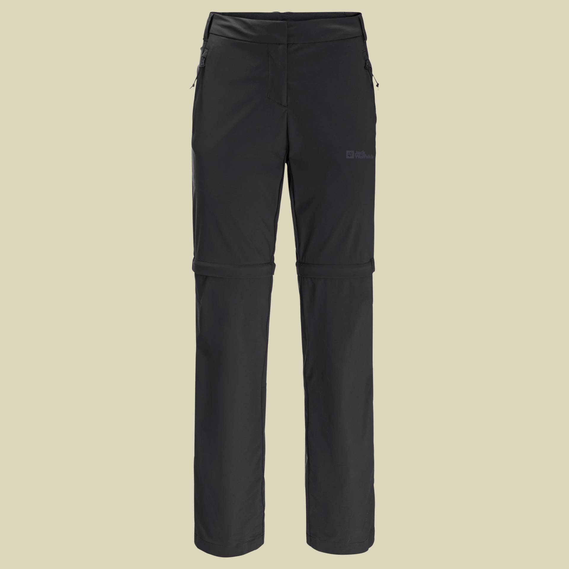 Glastal Zip Off Pants Women Größe 46 Farbe black von Jack Wolfskin