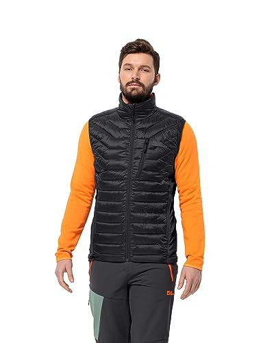 Jack Wolfskin Herren ROUTEBURN PRO INS Vest M Weste, Black, XL von Jack Wolfskin