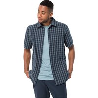 Jack Wolfskin Hot Springs Shirt Men Kurzarm Wanderhemd Herren S miscellaneous,blue Night Blue Checks von Jack Wolfskin