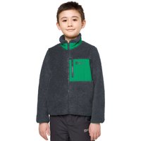 Jack Wolfskin Ice Curl Jacket Kids Fleecejacke Kinder 164 miscellaneous phantom / green von Jack Wolfskin