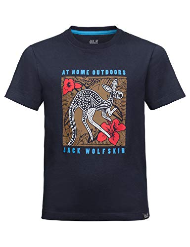 Jack Wolfskin Jungen Kuku Trail T-Shirt, Night Blue, 128 von Jack Wolfskin
