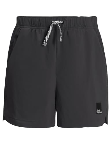 Jack Wolfskin Jungen Teen Shorts B, Granite Black, 164 von Jack Wolfskin