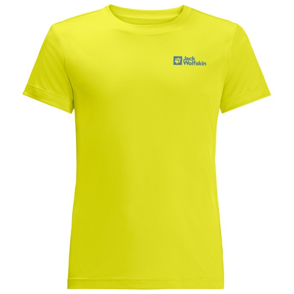 Jack Wolfskin - Kid's Active Solid T - T-Shirt Gr 128 gelb von Jack Wolfskin