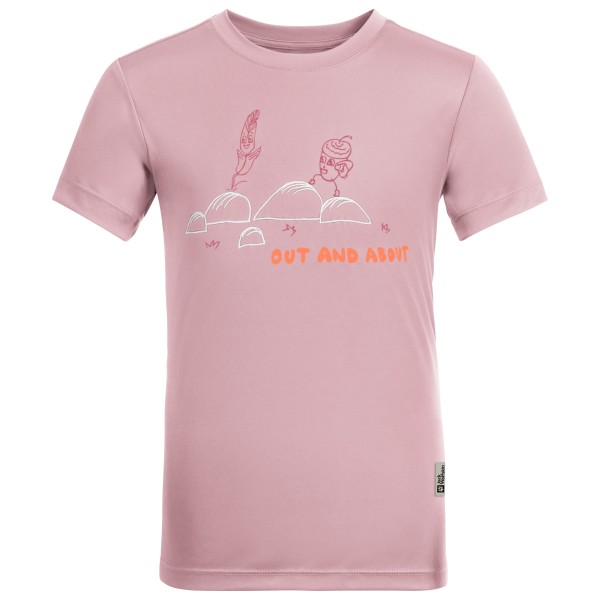 Jack Wolfskin - Kid's Out And About T - T-Shirt Gr 104 rosa von Jack Wolfskin