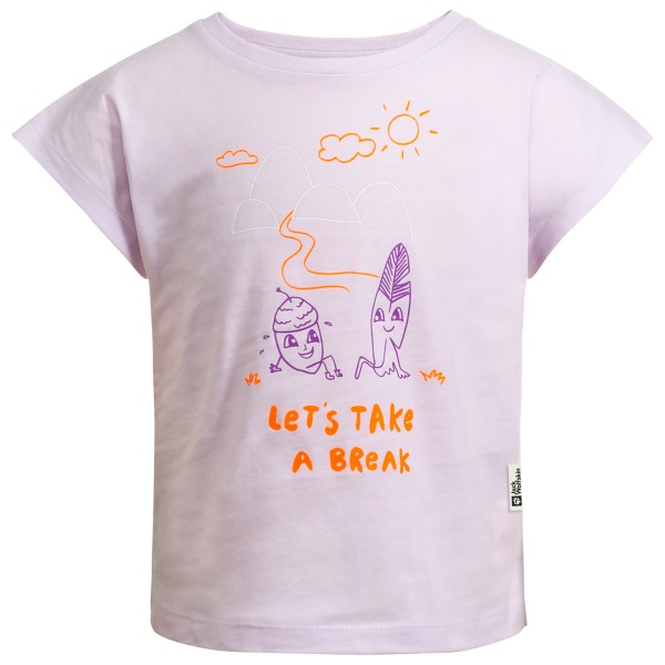 Jack Wolfskin - Kid's Take A Break T - T-Shirt Gr 104 lila von Jack Wolfskin