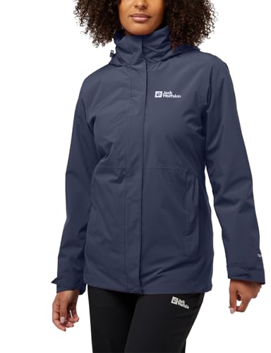 Jack Wolfskin Damen Rotwand 3in1 Jkt W, Graphite, M EU von Jack Wolfskin