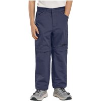 Jack Wolfskin Safari Zip Off Pants Kids Zip-Off Hose Kinder 128 blue night blue von Jack Wolfskin