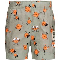 Jack Wolfskin Smileyworld Shorts Kids Kurze Hose Kinder 116 braun ICON mint leaf von Jack Wolfskin