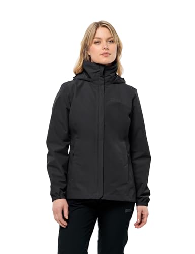 Jack Wolfskin Damen Stormy Point Jacket, Schwarz, L EU von Jack Wolfskin