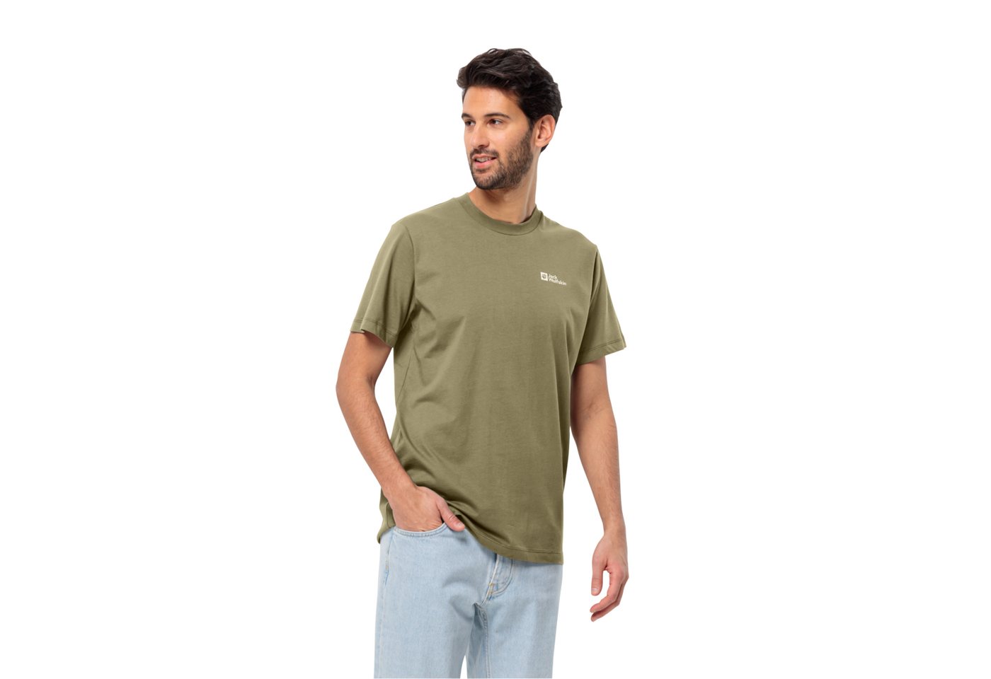 Jack Wolfskin T-Shirt ESSENTIAL T M weiches, klassisches T-Shirt aus atmungsaktiver Bio-Baumwolle von Jack Wolfskin