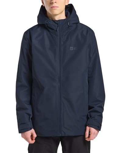 Jack Wolfskin Herren Taubenberg 3in1 Jkt M Jacket, Night Blue, L EU von Jack Wolfskin