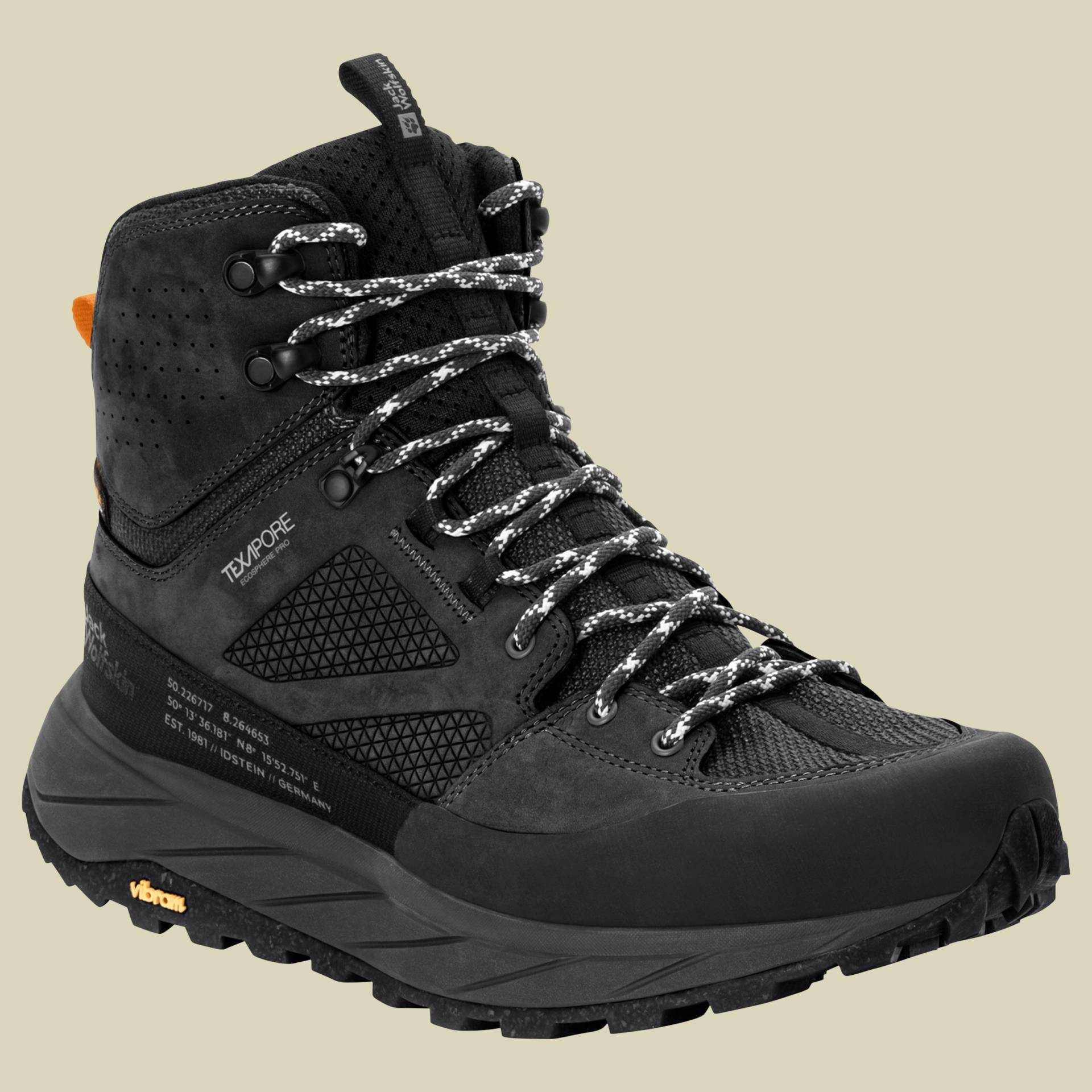 Terraquest Texapore Mid Men Größe 43 Farbe black von Jack Wolfskin