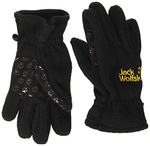 Jack Wolfskin Unisex - Kinder Handschuhe Fleece, black, 128, 1901861-6000128 von Jack Wolfskin