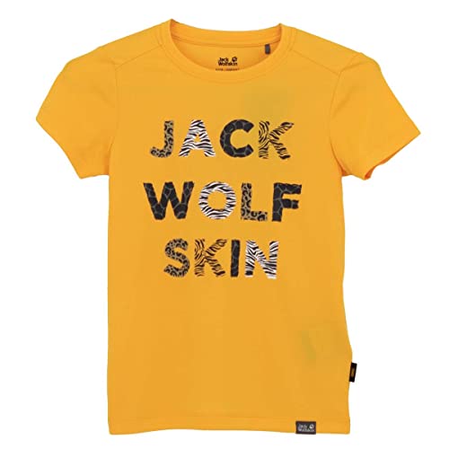 Jack Wolfskin Wild Kids T-Shirt UV-Shirt Funkionsshirt Kinder Gelb 1608471-3802 128 von Jack Wolfskin