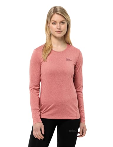 Jack Wolfskin Damen Sky Thermal L/S Wander-Shirt, Mineral Red, S EU von Jack Wolfskin