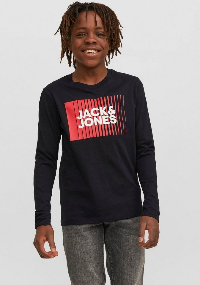 Jack & Jones Junior Langarmshirt JJECORP LOGO TEE PLAY LS O-NECK NOOS JNR von Jack & Jones Junior