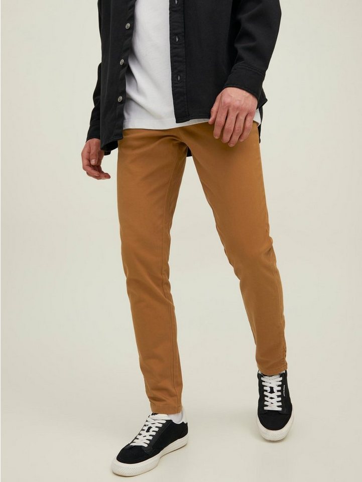 Jack & Jones Chinohose Chino Hose Stretch Pants Slim Fit JPSTMARCO JJBOWIE 5121 in Braun-2 von Jack & Jones