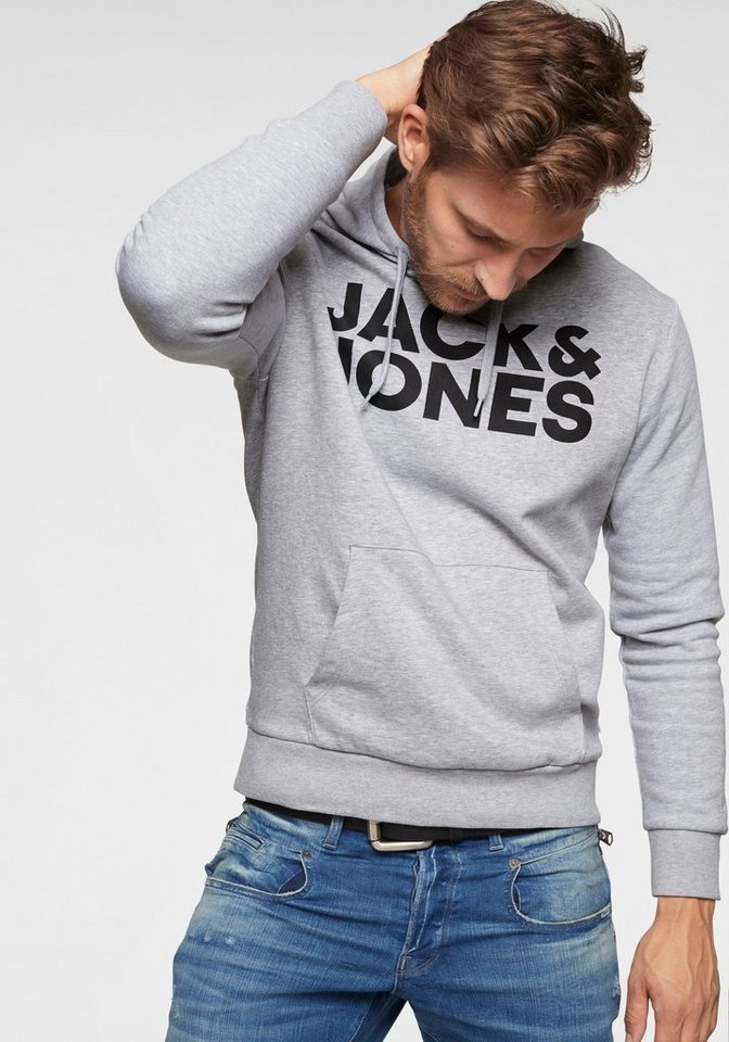 Jack & Jones Kapuzensweatshirt CORP Logo Hoodie mit Logoprint von Jack & Jones