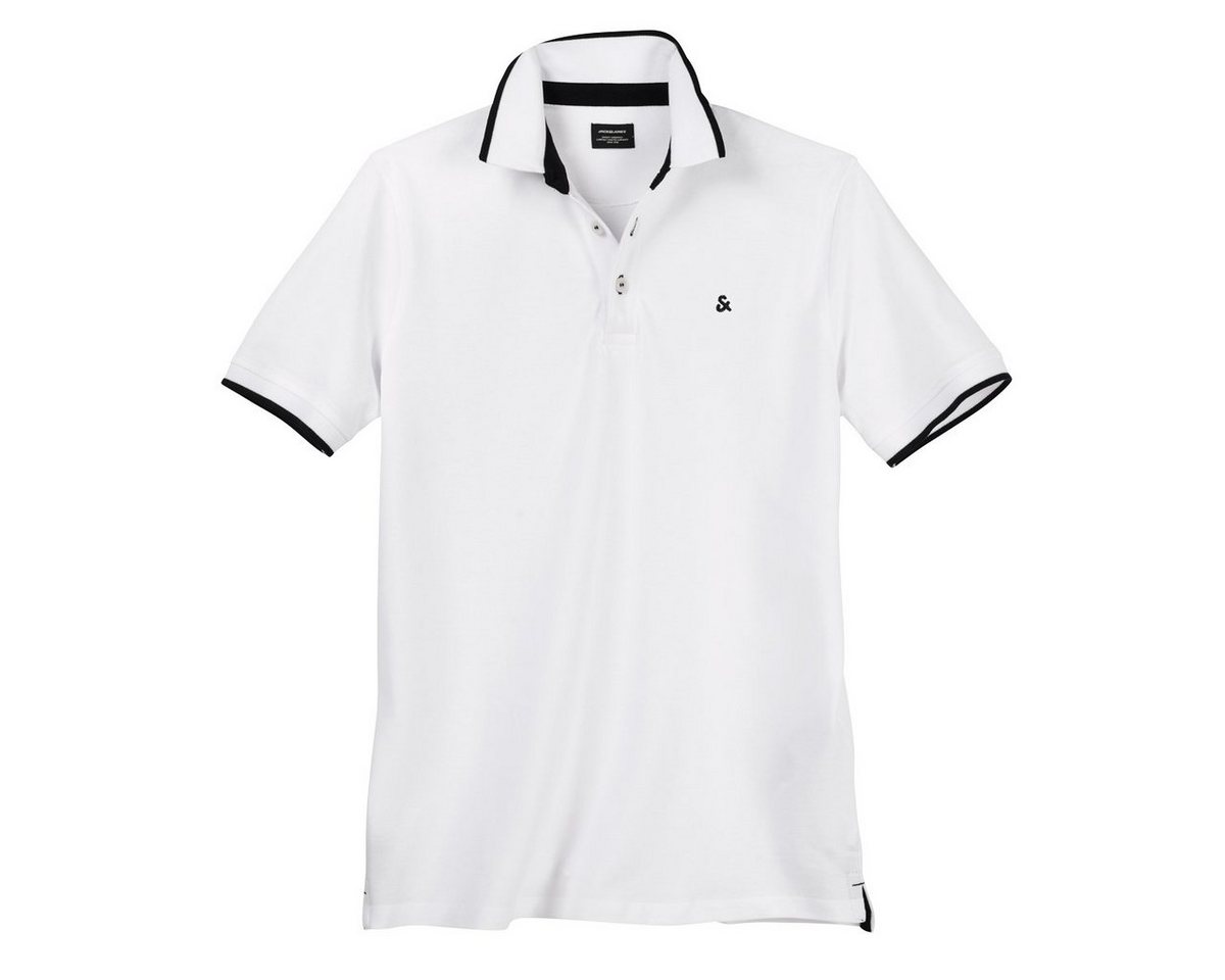 Jack & Jones Poloshirt Große Größen Herren Poloshirt weiß Jack & Jones von Jack & Jones