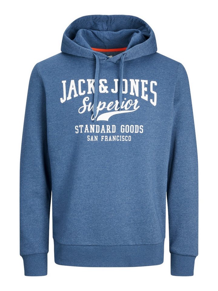 Jack & Jones Sweatshirt JJELOGO SWEAT HOOD 1 COL MEL 23/24 von Jack & Jones