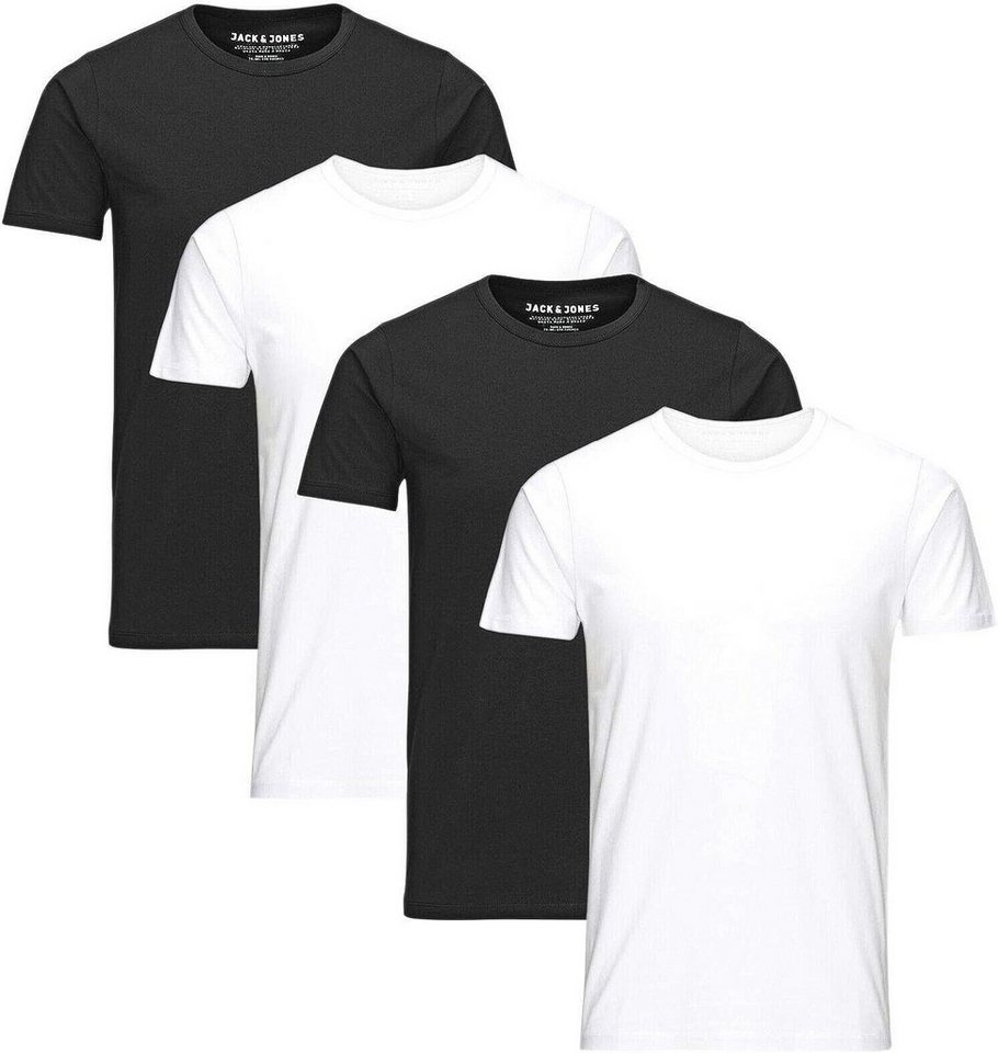 Jack & Jones T-Shirt (Sparset, 4er-Pack) Basic, Shirts, Rundhals von Jack & Jones
